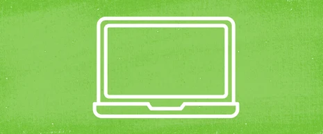 Strichzeichnung: Laptop