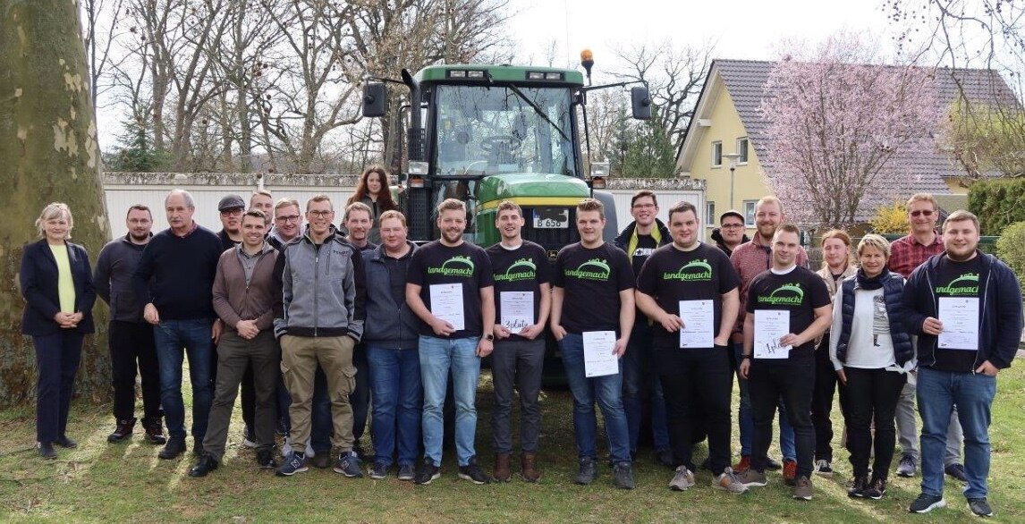 Gruppenbild des Teams der Fachschule für Landwirtschaft in Döbeln beim Berufswettbewerb.