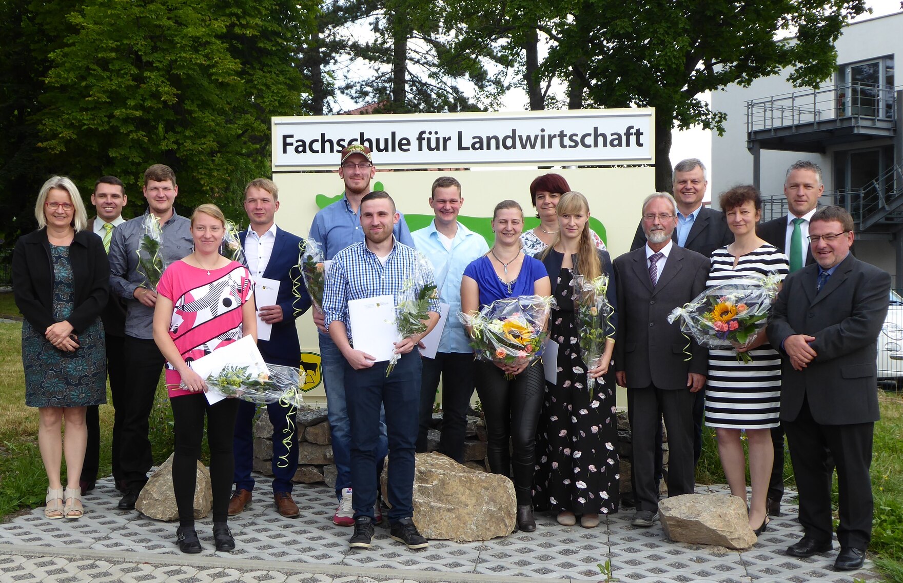 Gruppenbild der Abschlussklasse Wirtschafterinnen und Wirtschafter für Landwirtschaft