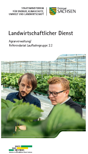 Flyer Landwirtschaftlicher Dienst Agrarverwaltung Referendariat