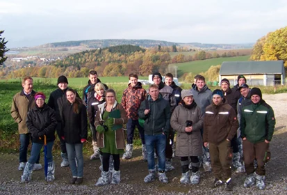 Gruppenbild von Schülerinnen und Schülern der Fachschulen Plauen und Zwickau zum Projekttag
