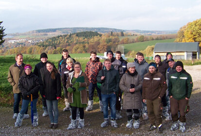 Gruppenbild von Schülerinnen und Schülern der Fachschulen Plauen und Zwickau zum Projekttag