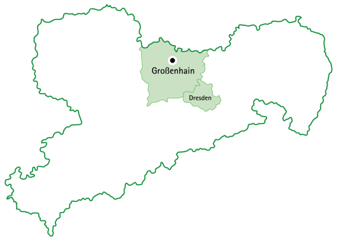 Zuständigkeitsbereich Landkreis Meißen, Kreisfreie Stadt Dresden